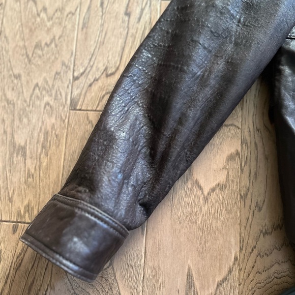 Marc Jacob New York Leather w/ Shearling Collar - Picture 6 of 16